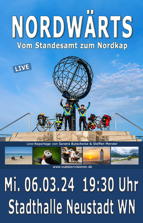 Live Multivisionsshow Nordwärts – Vom Standesamt zum Nordkap